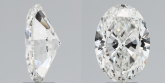 Diamante 4.01k Oval Brilhante VVS2 G 8.82 x 12.73 x 5.27mm