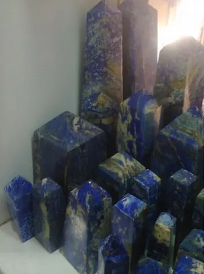 Obeliscos Lapis Lazuli Roladas Quilograma